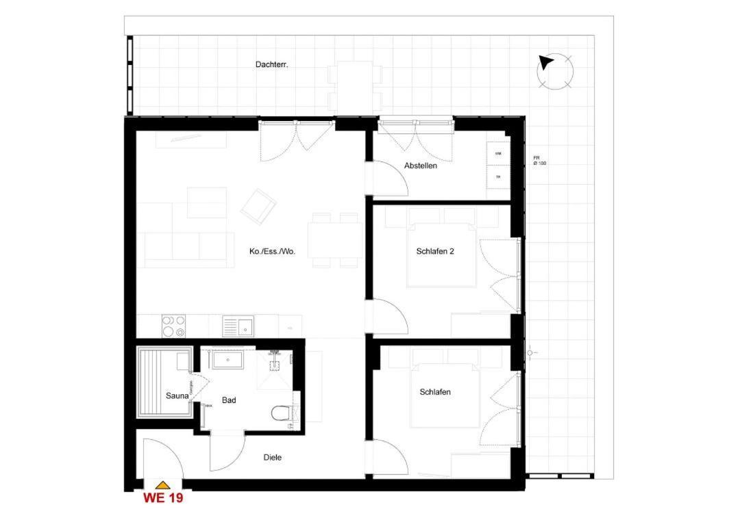 Dorumer Sielhuus 19 Mit Dachterrasse Und Sauna Exterior foto